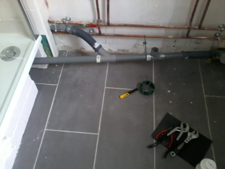 douche rehaussee pour evacuation