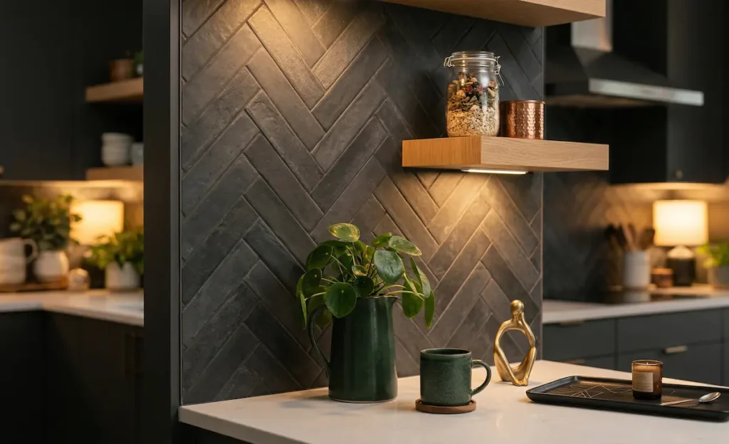 bejmat en chevron, photo d'inspiration