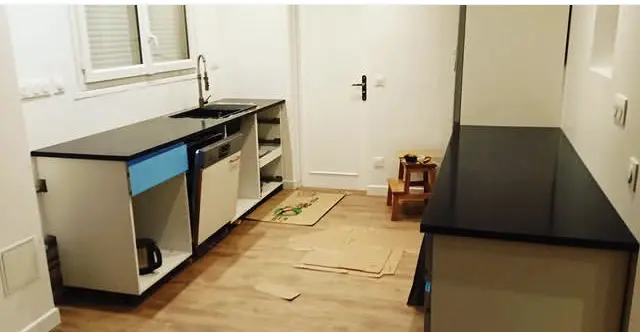 cuisine en cours de réalisation