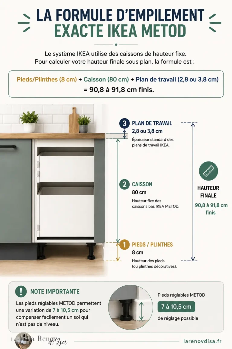 calculer l'empilement ikea hauteur totale