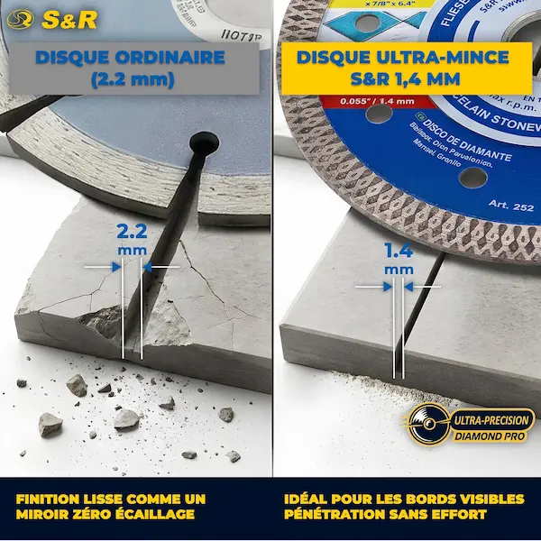 S&R Disque Diamant 125mm Carrelage Fin